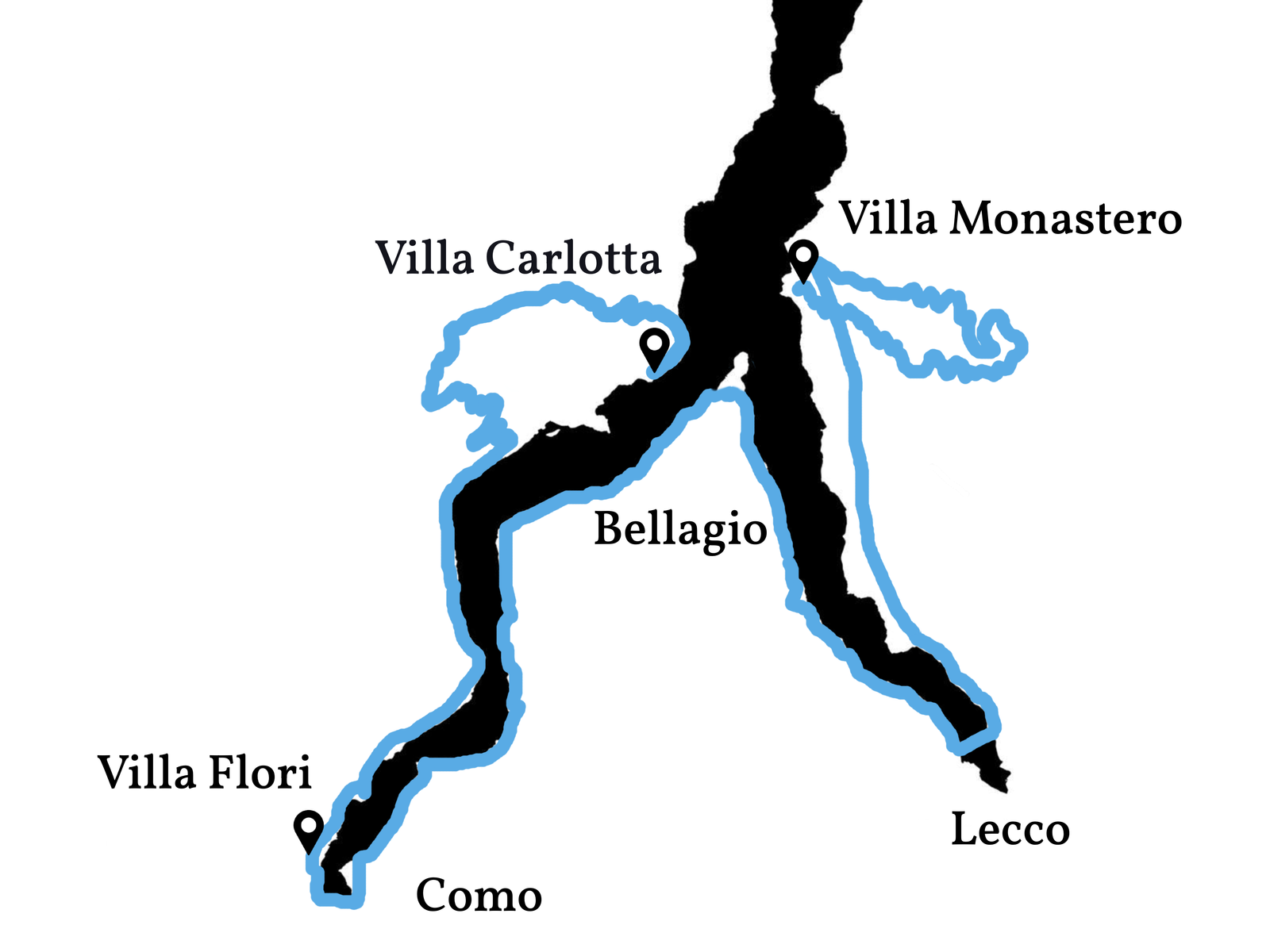 Percorso Raduno Rocca d'Italia Lago di Como 2025